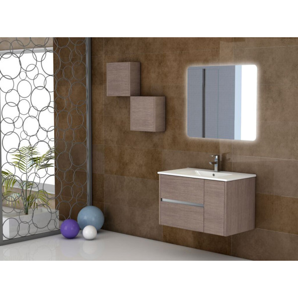 Eviva EVVN533-32 Aries® 32 Inch Wall Mount Bathroom Vanity with White Integrated Porcelain sink