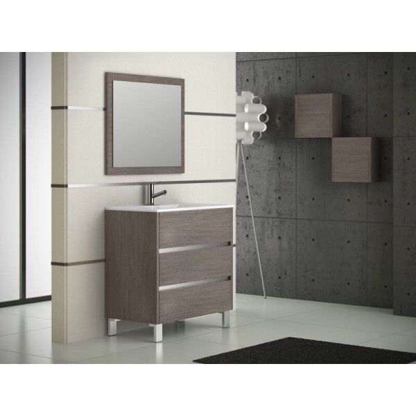 Eviva EVVN534-32 Escorpio® 32 Inch Wall Mount Bathroom Vanity with White Integrated Porcelain Sink