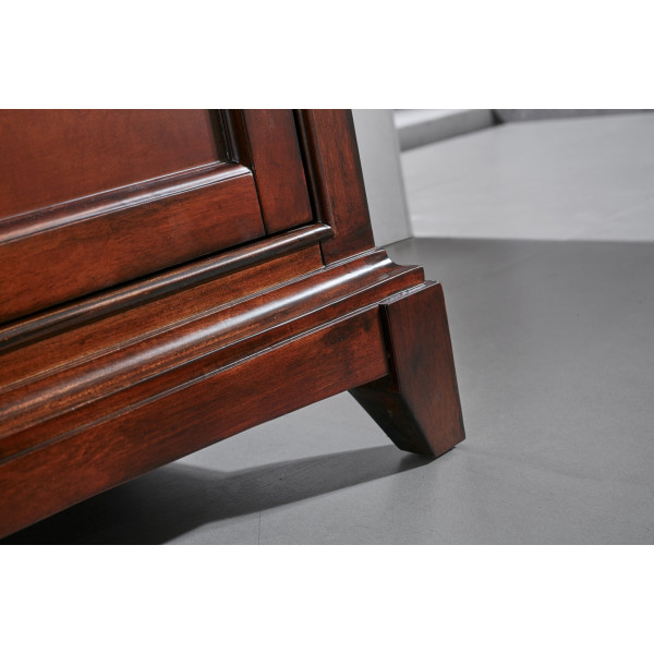 Eviva EVVN709-36 Elite Stamford® 36 Inch Wood Bathroom Vanity with Double OG Crema Marfil Marble Top