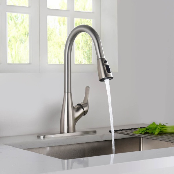 KIBI F101BN Single Handle Pull Down Kitchen Faucet