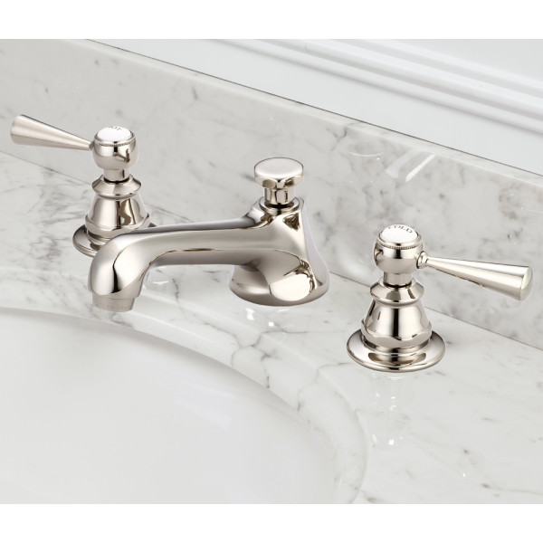 Water Creation F2-0009-..-ML Lever Two Handles Faucet with Pop-Up Drain 