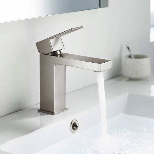 KIBI F202BN Single Handle Bathroom Sink Faucet with Pop Up Drain