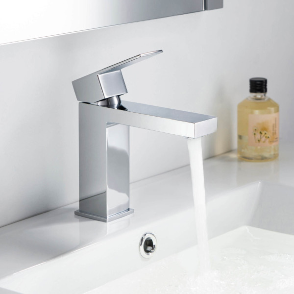 KIBI F202CH Single Handle Bathroom Sink Faucet with Pop Up Drain