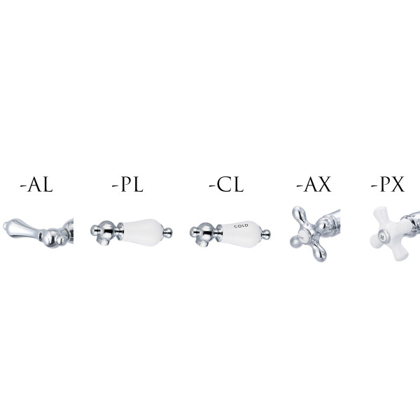 Water Creation F5-0010-..-CL Bridge Style Kitchen Faucet With Side Spray