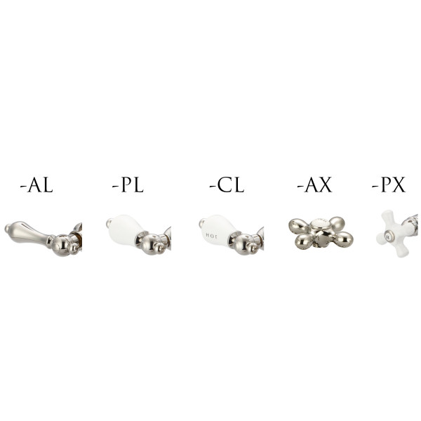 Water Creation F5-0010-..-AX Bridge Style Kitchen Faucet with Side Spray