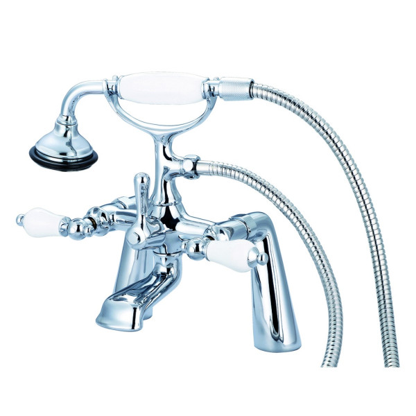 Water Creation F6-0003-..-PL Brass Tub Bathroom Faucet with Handle Shower