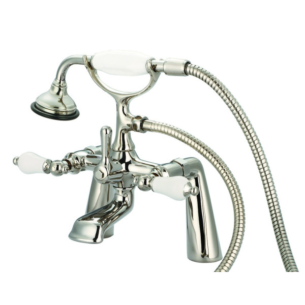 Water Creation F6-0003-..-PL Brass Tub Bathroom Faucet with Handle Shower
