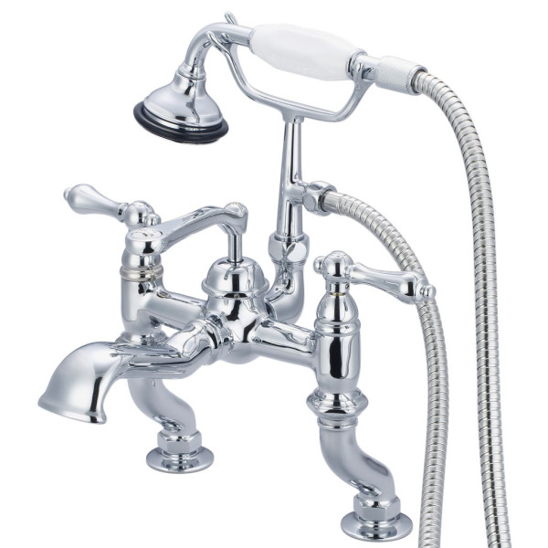 Water Creation F6-0004-..-AL Adjustable Center Faucet with Handle Shower