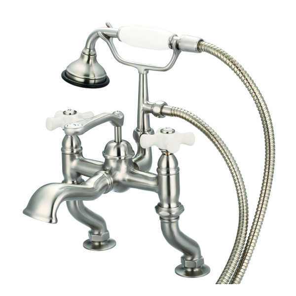 Water Creation F6-0004-..-PX Adjustable Deck Mount Tub Faucet Made Of Brass