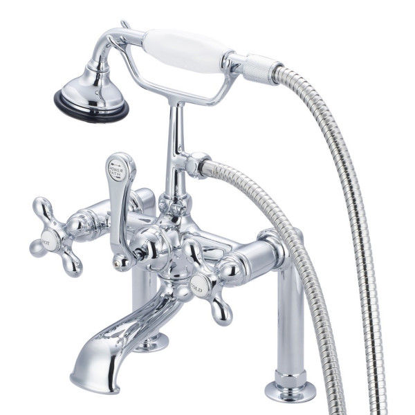 Water Creation F6-0006-..-AX Deck Mount Clawfoot Tub Faucet With Handheld