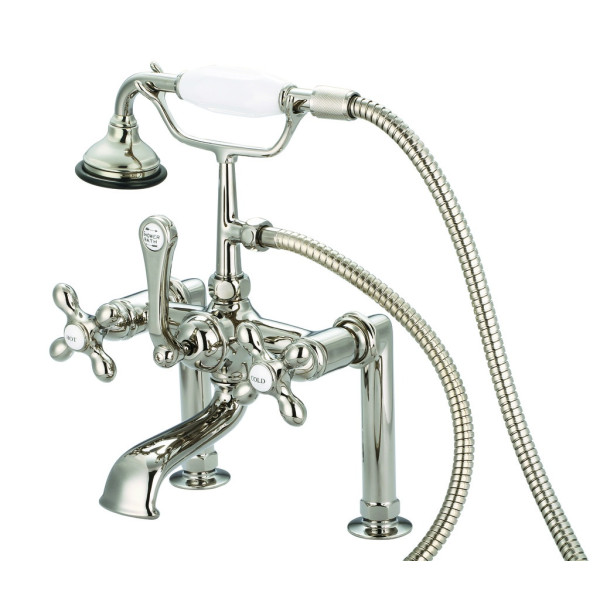 Water Creation F6-0006-..-AX Deck Mount Clawfoot Tub Faucet With Handheld