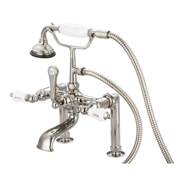 Water Creation F6-0006-..-CL 6 In. Risers Included With Handheld Tub Faucet