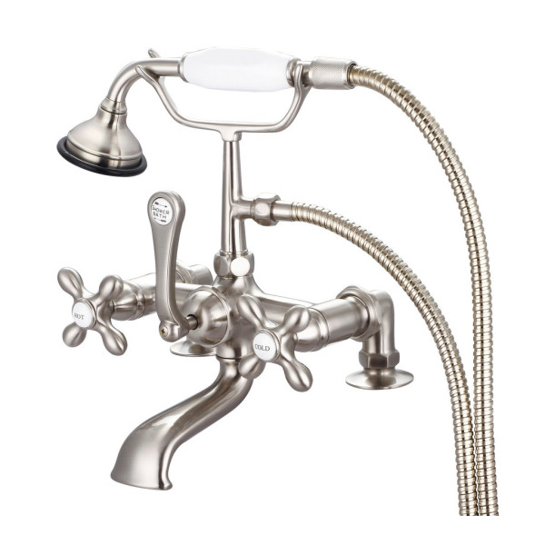 Water Creation F6-0007-..-AX Bath Tub Faucet With 2 Inch Risers & Handheld