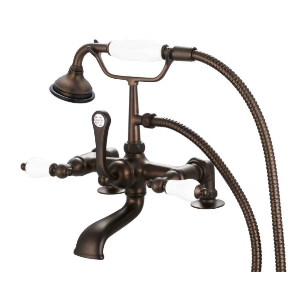 Water Creation F6-0007-..-PL Bath Faucet With 2 Inch Risers & Handshower