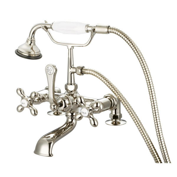 Water Creation F6-0007-..-AX Bath Tub Faucet With 2 Inch Risers & Handheld