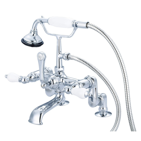 Water Creation F6-0008-..-PL Lever Handles Tub Faucet With Hand Shower