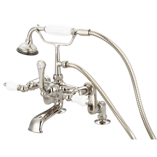 Water Creation F6-0008-..-PL Lever Handles Tub Faucet With Hand Shower