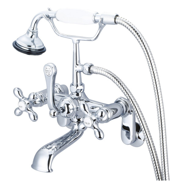 Water Creation F6-0009-..-AX Bathtub Faucet With Wall Connector & Handheld