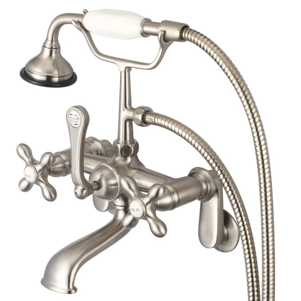 Water Creation F6-0009-..-AX Bathtub Faucet With Wall Connector & Handheld