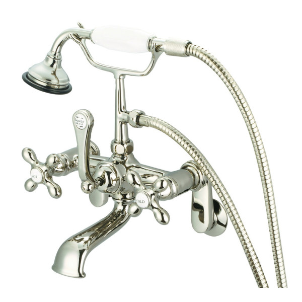 Water Creation F6-0009-..-AX Bathtub Faucet With Wall Connector & Handheld