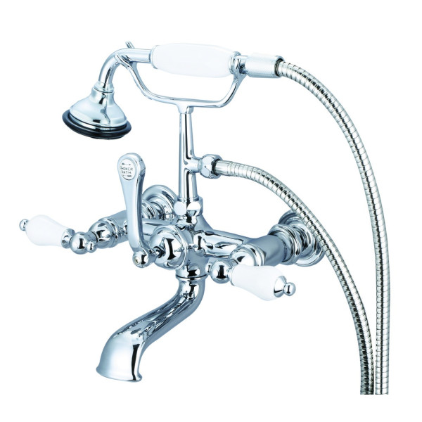 Water Creation F6-0010-..-PL Wall Mount Bath Tub Faucet With Wall Connector