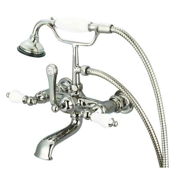 Water Creation F6-0010-..-PL Wall Mount Bath Tub Faucet With Wall Connector