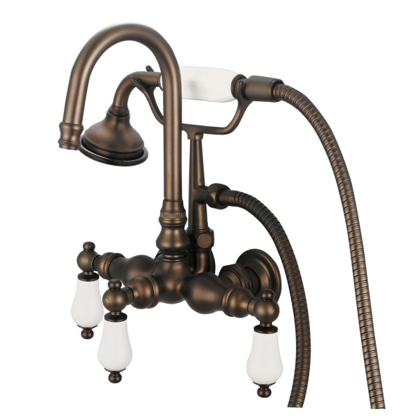 Water Creation F6-0012-..-PL Bath Tub Faucet With Straight Wall Connector