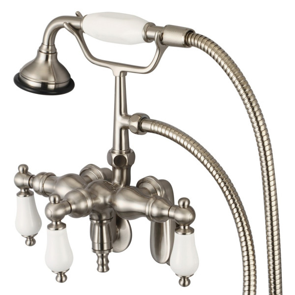 Water Creation F6-0018-..-PL Adjustable Center Tub Faucet With Down Spout