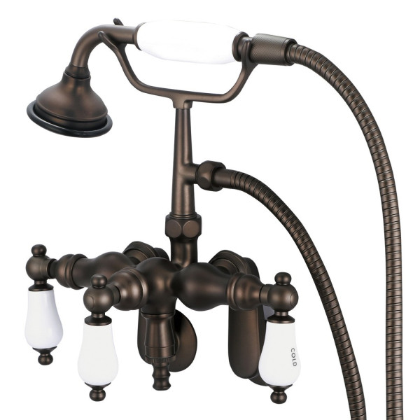 Water Creation F6-0018-..-CL Vintage Classic Bathtub Faucet With Down Spout