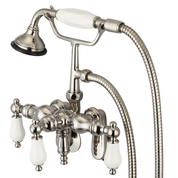 Water Creation F6-0018-..-PL Adjustable Center Tub Faucet With Down Spout