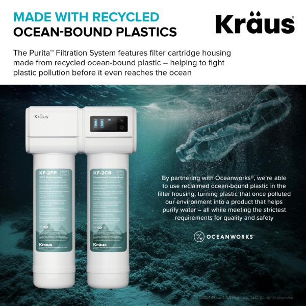 KRAUS FC-101 Replacement Filter Cartridges with Carbon Block and Filters