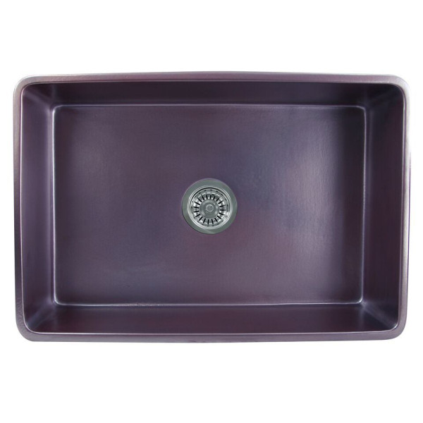 Nantucket Sinks FCFS3320S-ACCIAIO 33" Farm Fireclay Sink In Iridescent
