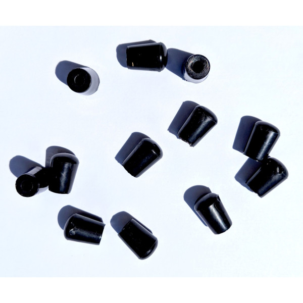 GRFT-B 12 Replacement Pieces of Black Rubber Feet for Whitehaus Sink Grids