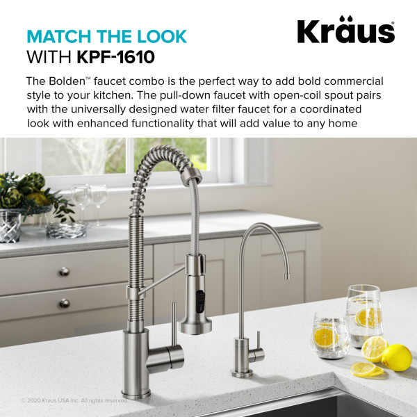 Kraus FF-100 Purita™ 100% Lead-Free Kitchen Water Filter Faucet