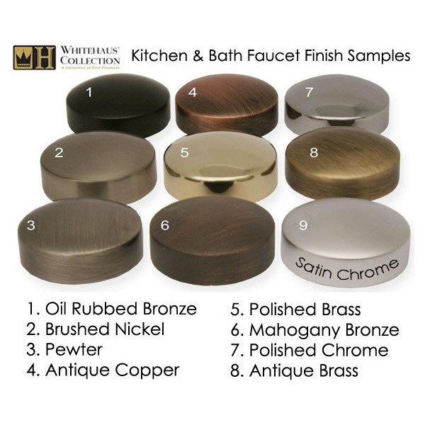 Whitehaus WH202 3 1/2'' Brass Waste Disposer Trim / Deep Fireclay Sink