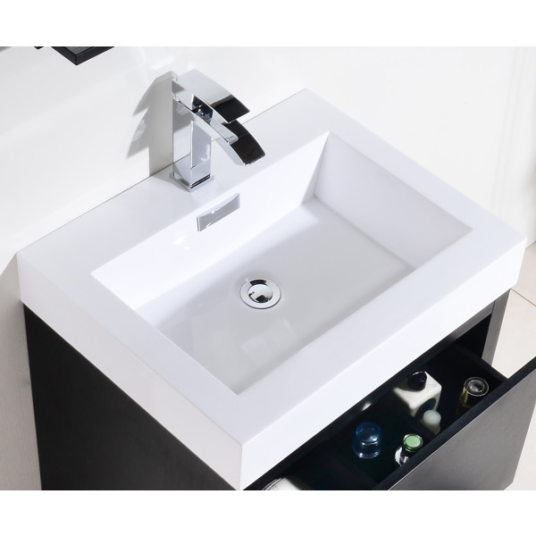KubeBath FMB24 Bliss 24 Inch Free Standing Modern Bathroom Vanity