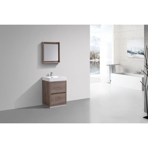 KubeBath FMB24-BTN Bliss 24" Butternut Free Standing Bathroom Vanity