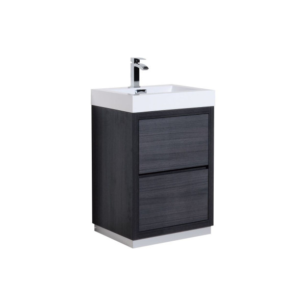 KubeBath FMB24 Bliss 24 Inch Free Standing Modern Bathroom Vanity