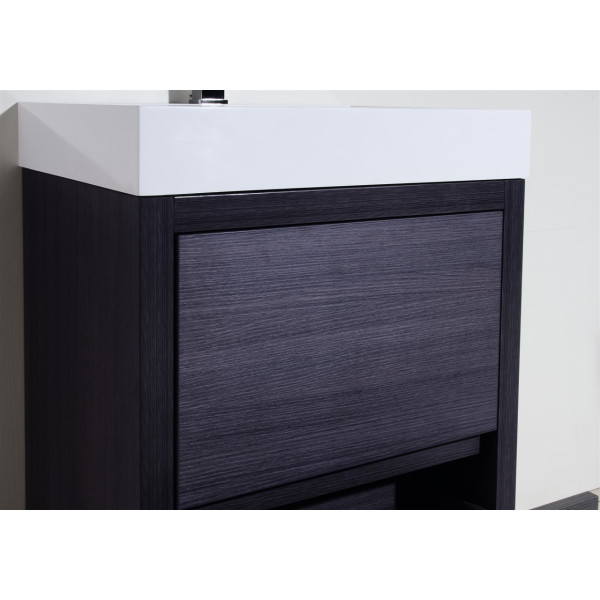 KubeBath FMB24 Bliss 24 Inch Free Standing Modern Bathroom Vanity