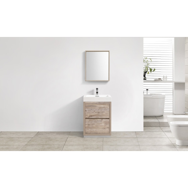 KubeBath FMB24 Bliss 24 Inch Free Standing Modern Bathroom Vanity