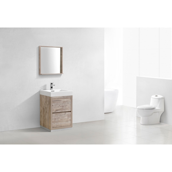 KubeBath FMB24 Bliss 24 Inch Free Standing Modern Bathroom Vanity
