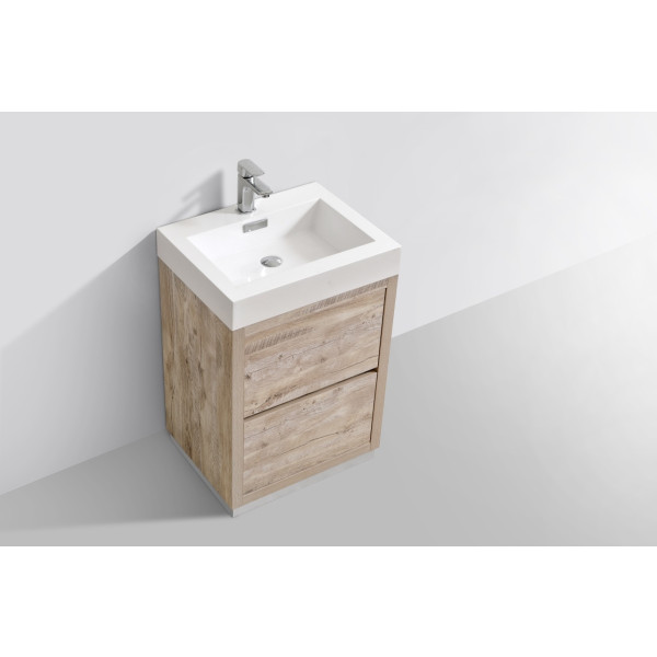 KubeBath FMB24 Bliss 24 Inch Free Standing Modern Bathroom Vanity