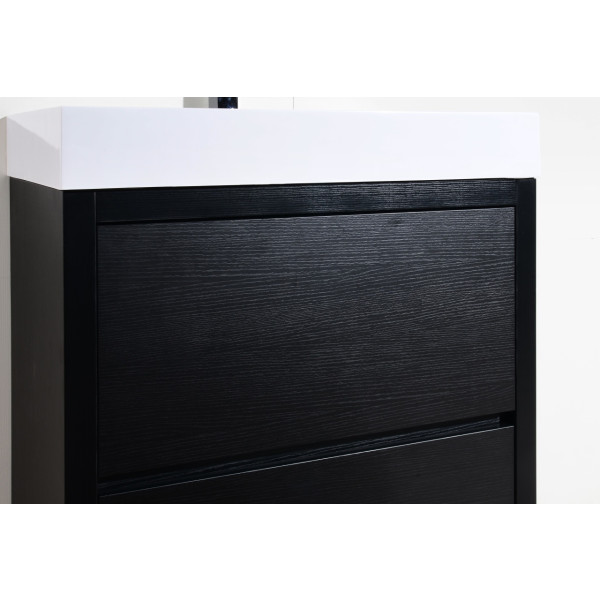 KubeBath FMB30 Bliss 30" High FLoor Mounted Modern Bathroom Vanity