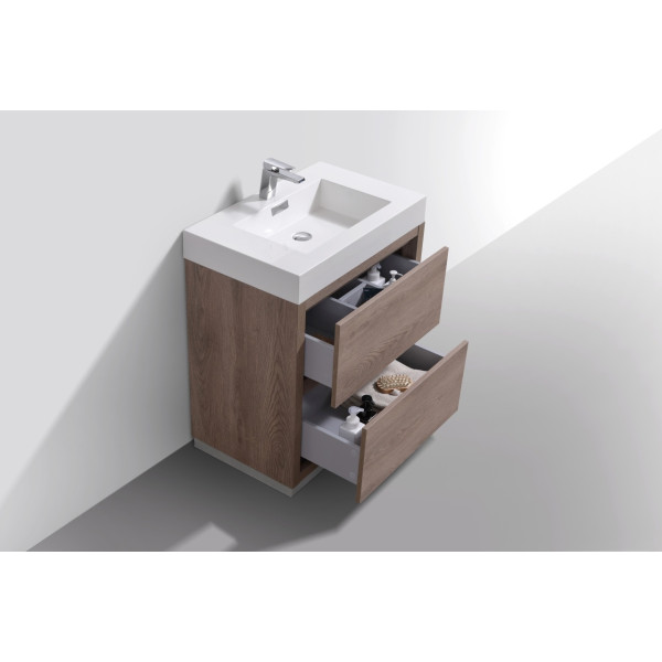 KubeBath FMB30-BTN Bliss 30" Butternut  Free Standing Bathroom Vanity