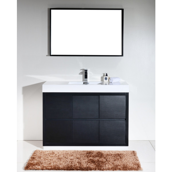 KubeBath FMB48 Bliss 48 Inch Free Standing Modern Bathroom Vanity