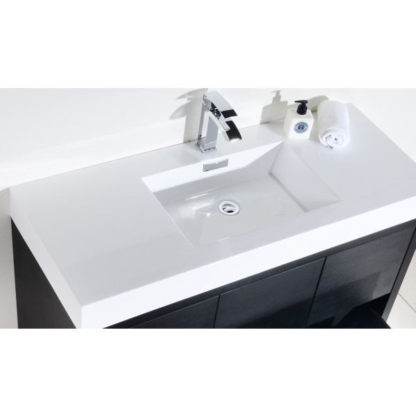 KubeBath FMB48 Bliss 48 Inch Free Standing Modern Bathroom Vanity