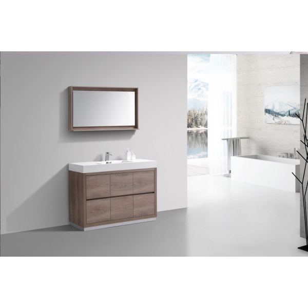 KubeBath FMB48 Bliss 48 Inch Free Standing Modern Bathroom Vanity