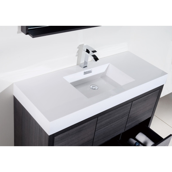 KubeBath FMB48 Bliss 48 Inch Free Standing Modern Bathroom Vanity