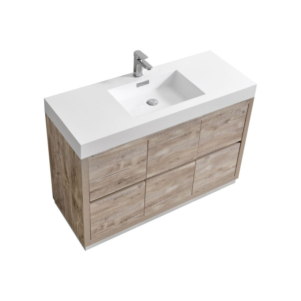 KubeBath FMB48 Bliss 48 Inch Free Standing Modern Bathroom Vanity