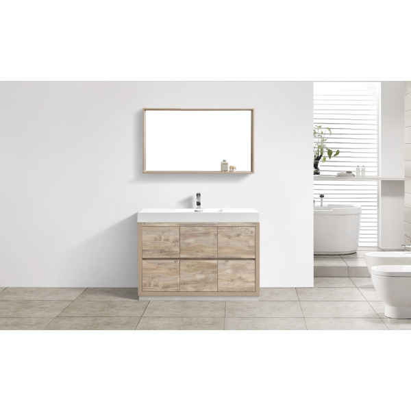 KubeBath FMB48 Bliss 48 Inch Free Standing Modern Bathroom Vanity